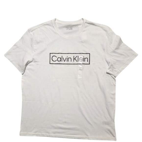 Calvin Klein Men's T-Shirt Size 2XL Short‎ Sleeve Graphic Print Logo 100% cotton - Picture 1 of 9